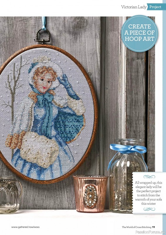 Коллекция вышивки в журнале «The World of Cross Stitching №339 2023»