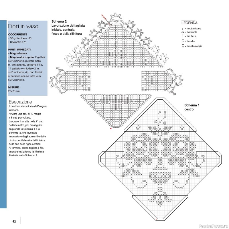 Вязаные проекты крючком в журнале «Uncinetto Manuale Filet №7 2022»