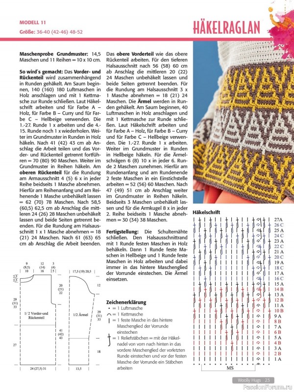 Вязаные проекты в журнале «Woolly Hugs Maschenwelt №2 2023»
