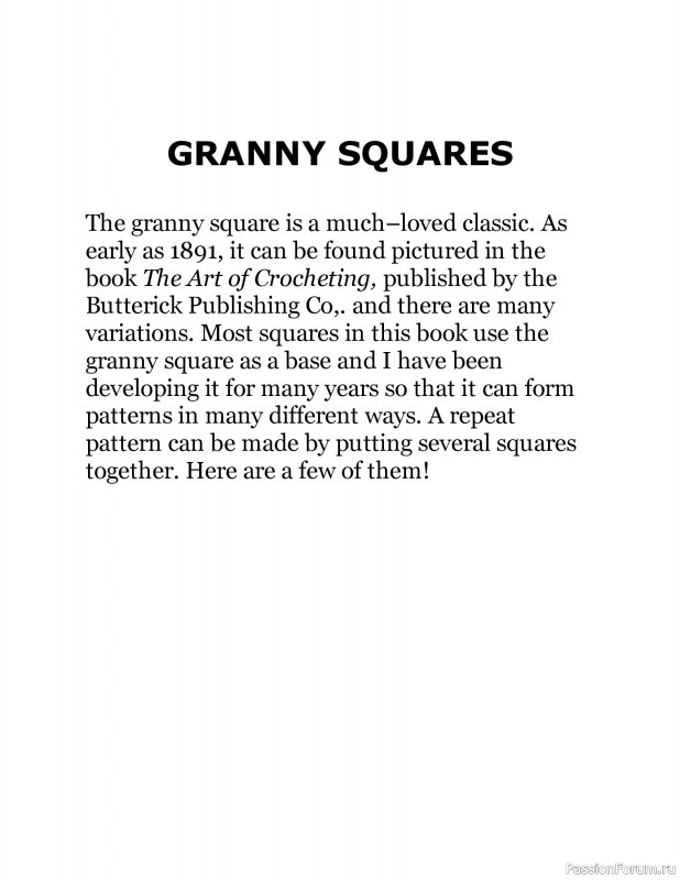 Вязаные проекты в книге «Crochet Squares»