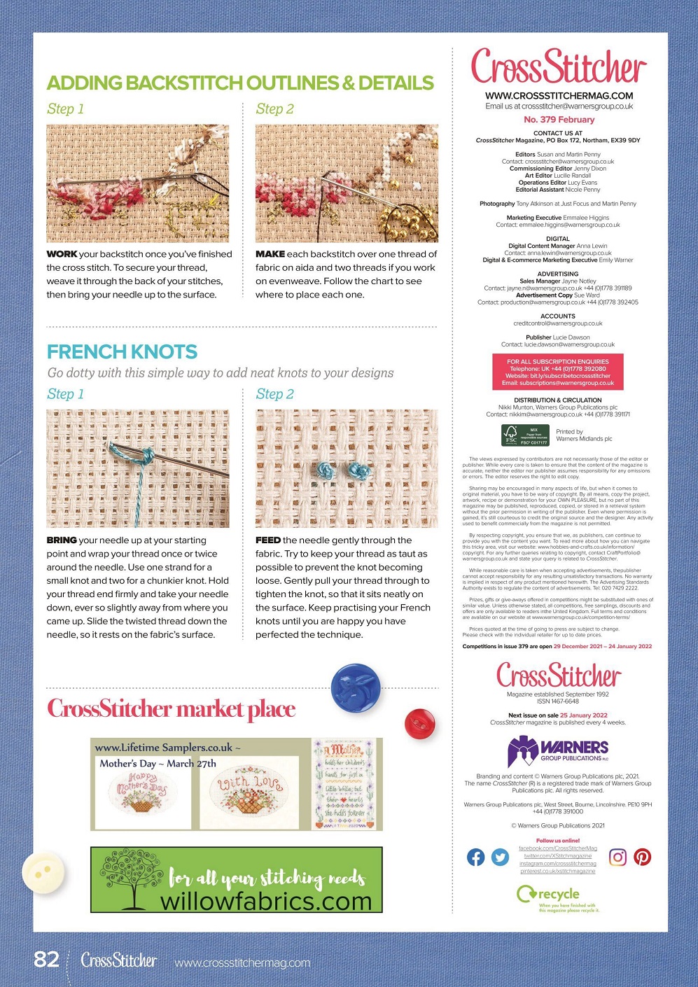 Красивые проекты вышивки крестом в журнале "CrossStitcher №379 2022"