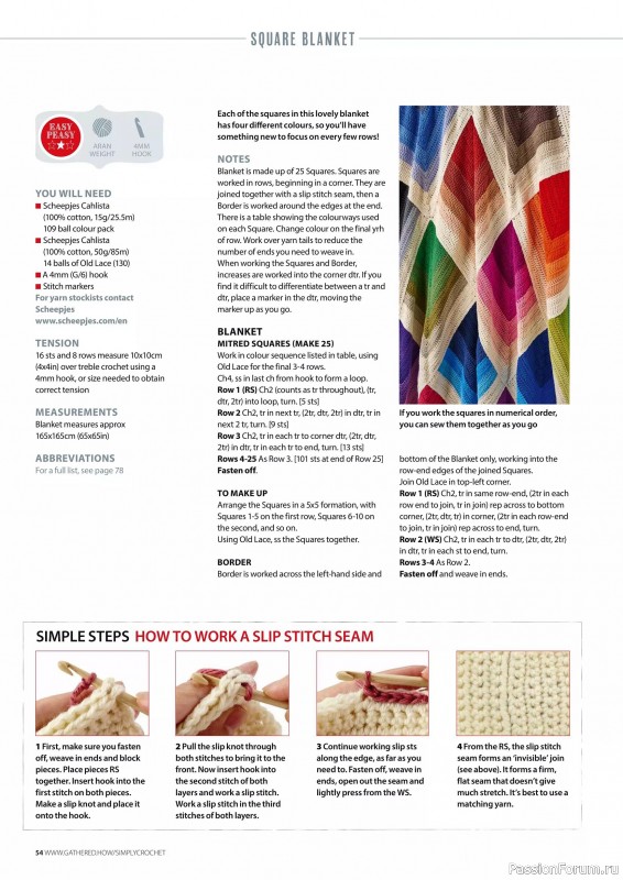 Вязаные проекты крючком в журнале «Simply Crochet №164 2025»