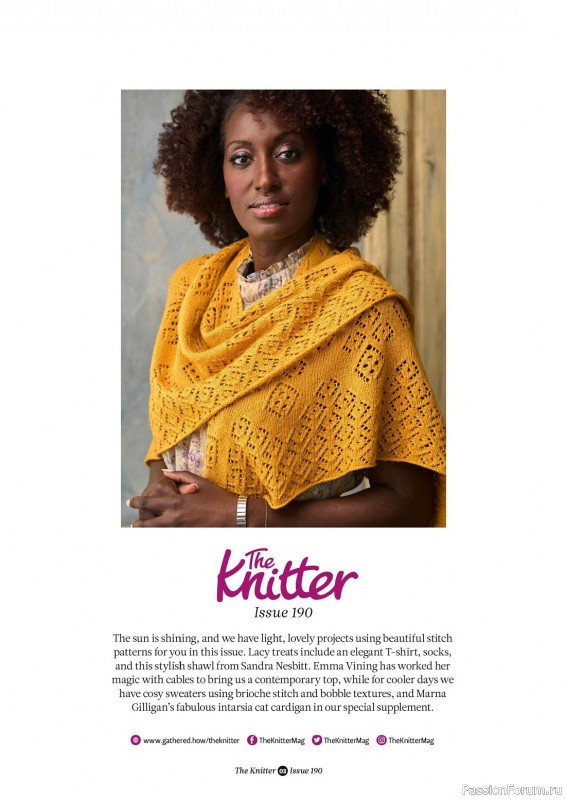 Вязаные проекты спицами в журнале «The Knitter Issue 190 2023»