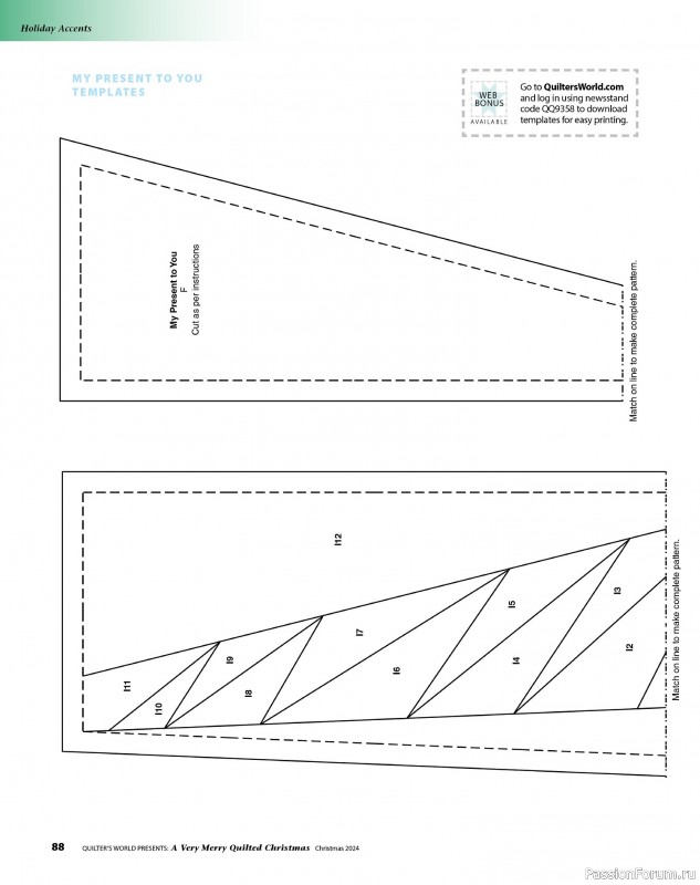 Коллекция проектов для рукодельниц в журнале «Quilter's World Special Edition - Christmas 2024»