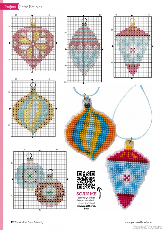 Коллекция вышивки в журнале «The World of Cross Stitching №353 2024»