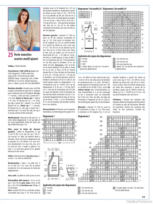 Вязаные модели в журнале «Maille Actuelle №17 2023»