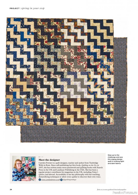 Коллекция проектов для рукодельниц в журнале «Todays Quilter №127 2025»