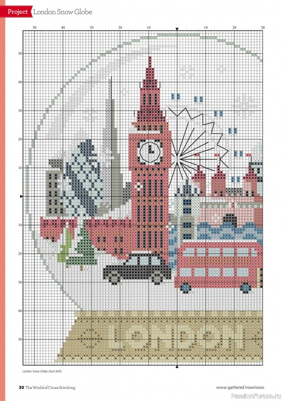 Коллекция вышивки в журнале «The World of Cross Stitching №353 2024»