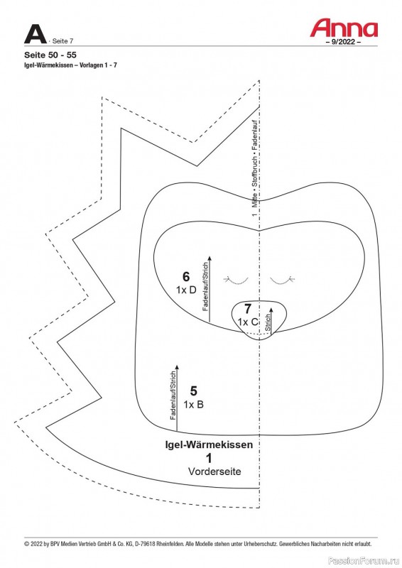 Новые техники рукоделия в журнале «Anna №9 2022 Germany»