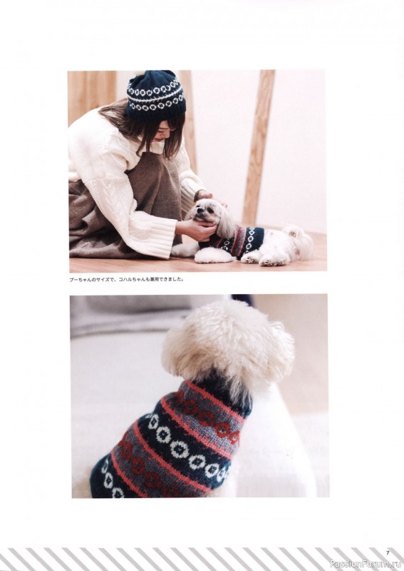 Вязаные проекты в книге «Hand-knitted dog clothes»