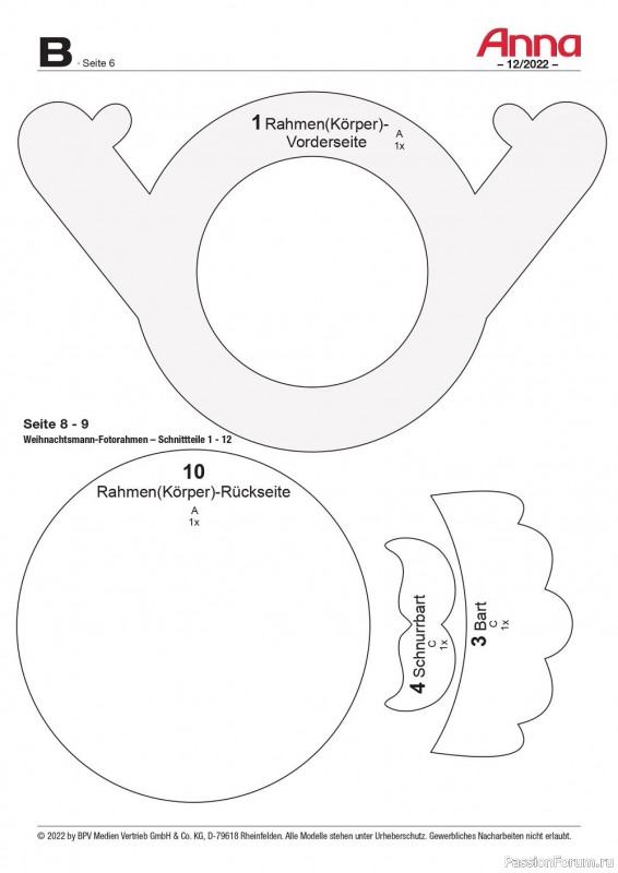 Коллекция проектов для рукодельниц в журнале «Anna Germany №12 2022»