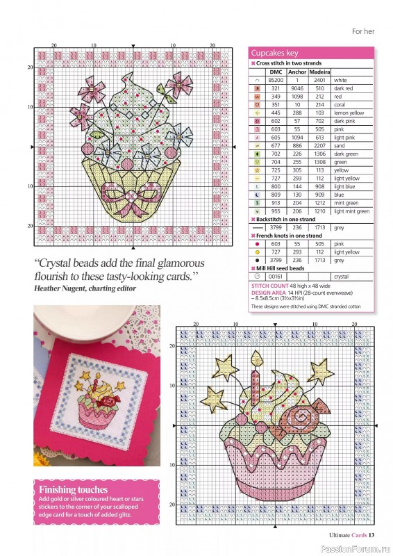 Коллекция вышивки в журнале «Ultimate CrossStitch Cards №58 2025»