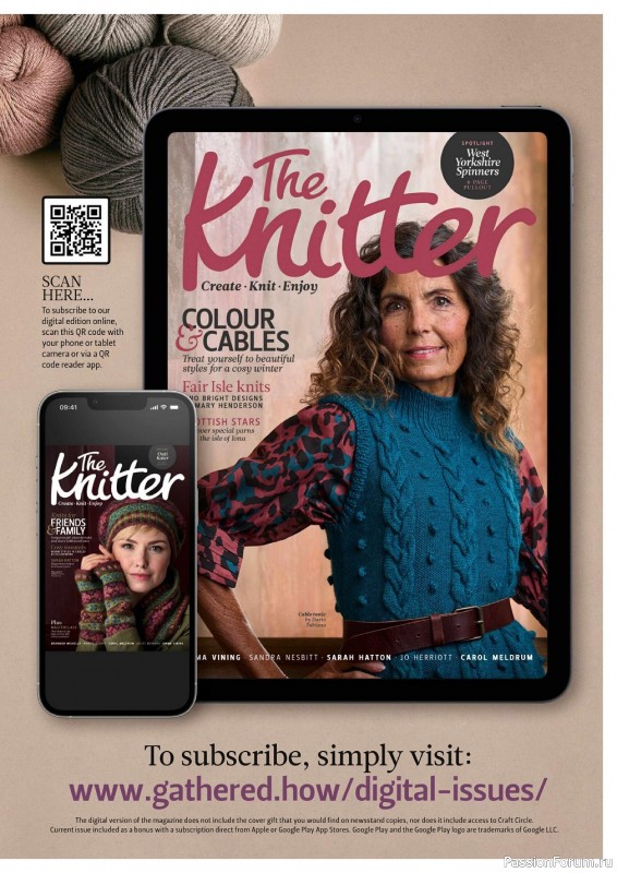 Вязаные модели спицами в журнале «The Knitter №185 2023»