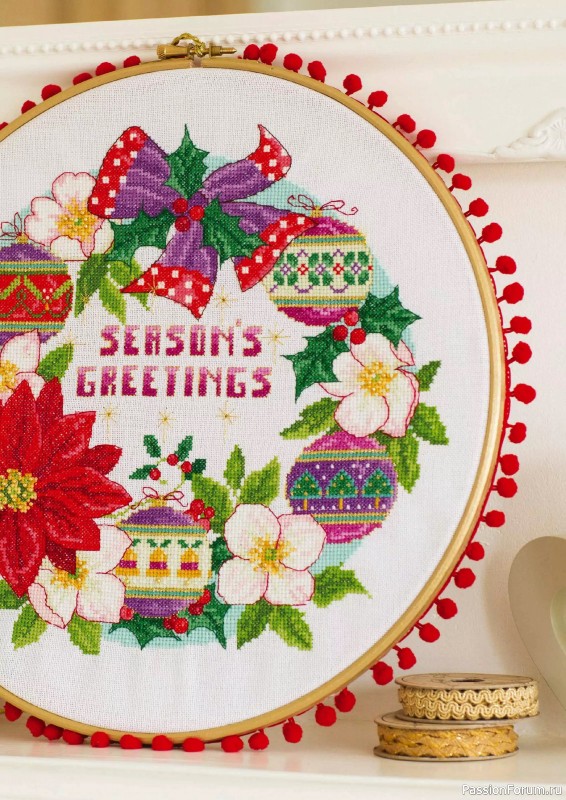 Коллекция вышивки в журнале «Cross Stitch Gold - Christmas 2024»