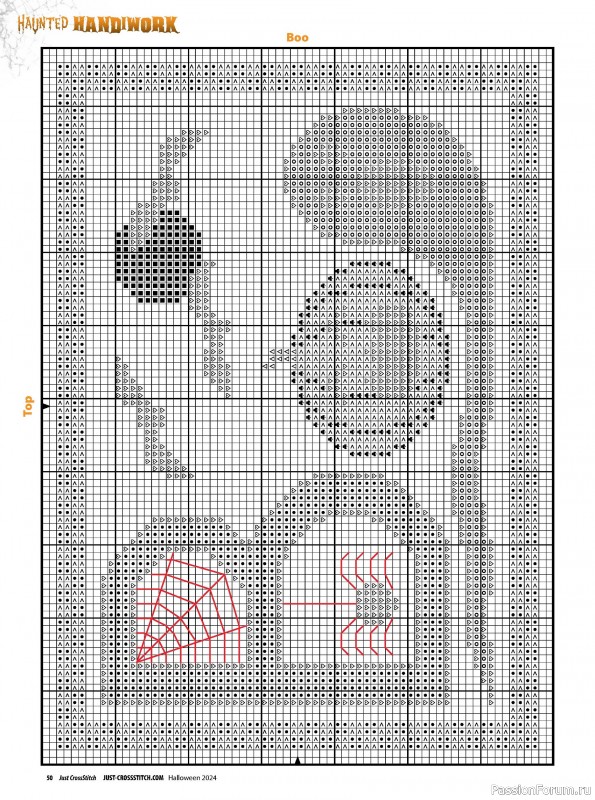 Коллекция вышивки в журнале «Just CrossStitch - Halloween 2024»