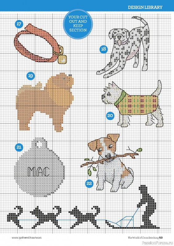 Коллекция вышивки в журнале «The World of Cross Stitching №330 2023»