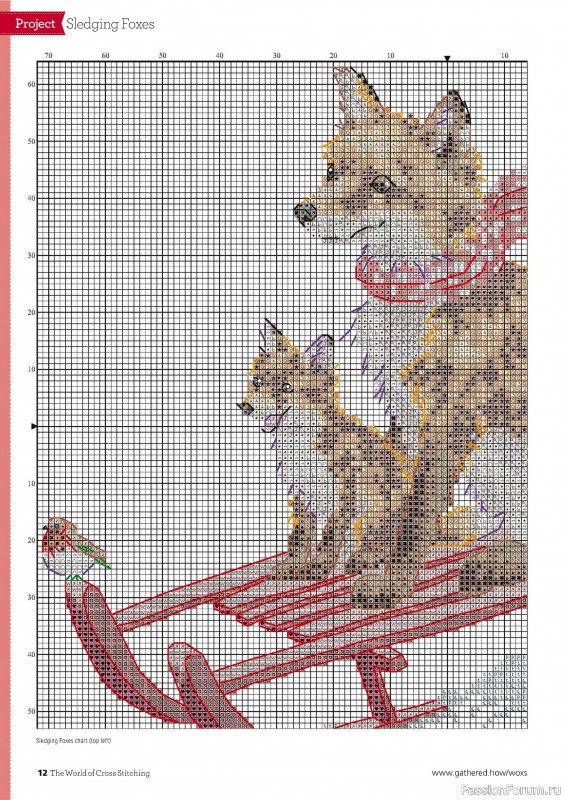 Коллекция вышивки в журнале «The World of Cross Stitching №352 2024»