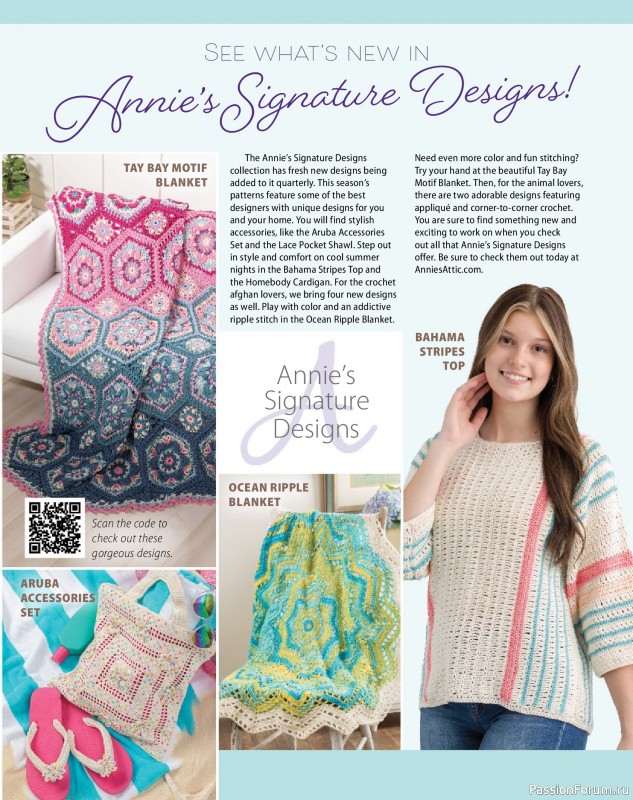 Вязаные проекты крючком в журнале «Crochet World - Summer 2025»