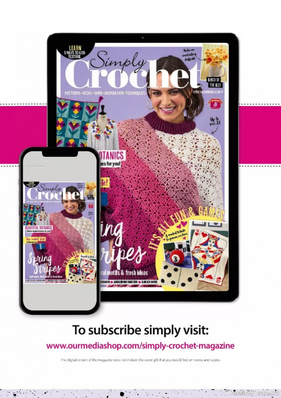 Вязаные проекты крючком в журнале «Simply Crochet №160 2025»