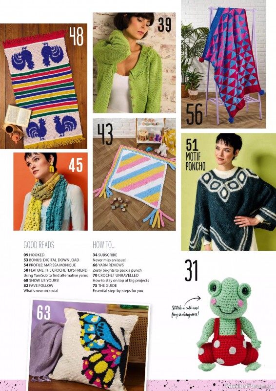 Вязаные проекты крючком в журнале «Simply Crochet №161 2025»