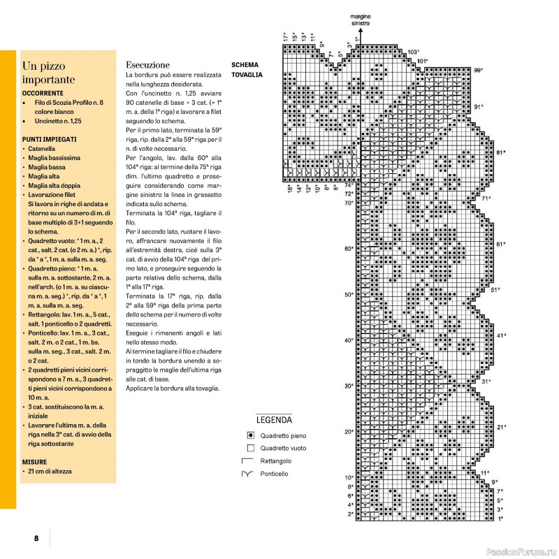 Вязаные проекты в журнале «Uncinetto Manuale Filet №15 2024»