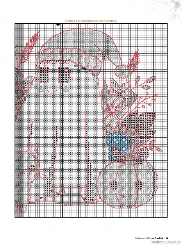 Коллекция вышивки в журнале «Just CrossStitch - Halloween 2025»