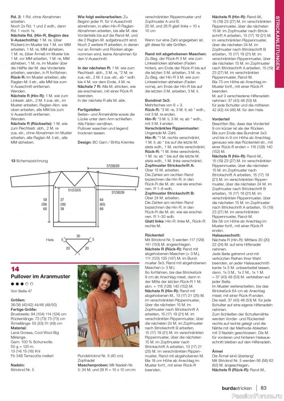 Вязаные модели в журнале «Burda Stricken №4 2020»