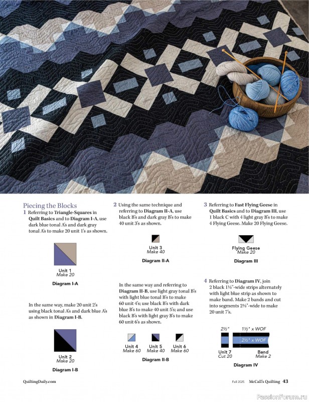 Коллекция проектов для рукодельниц в журнале «McCall's Quilting - Fall 2025»