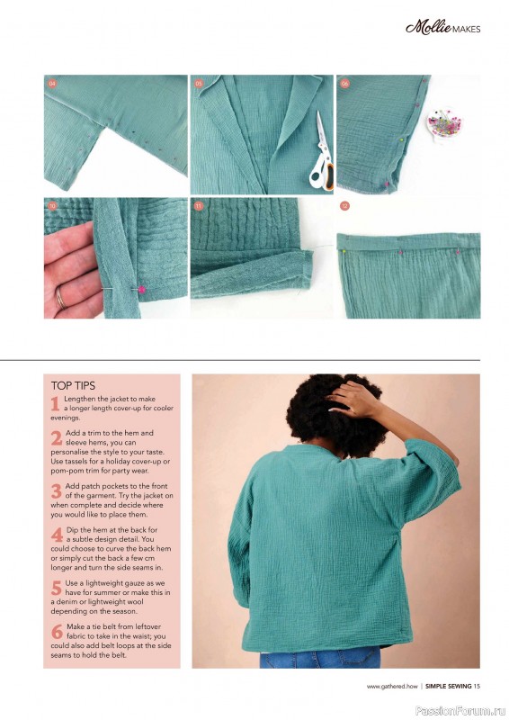 Коллекция проектов для рукодельниц в журнале «Mollie Makes - Simple Sewing 2025»