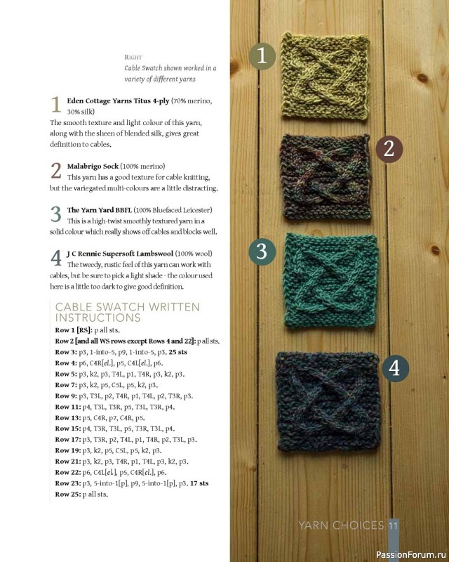 Коллекция узоров для шалей в книге «Celtic Cable Shawls»