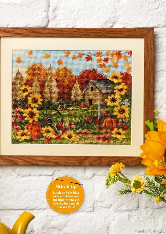 Коллекция вышивки в журнале «Cross Stitch Gold - Scenery Collection 2022»