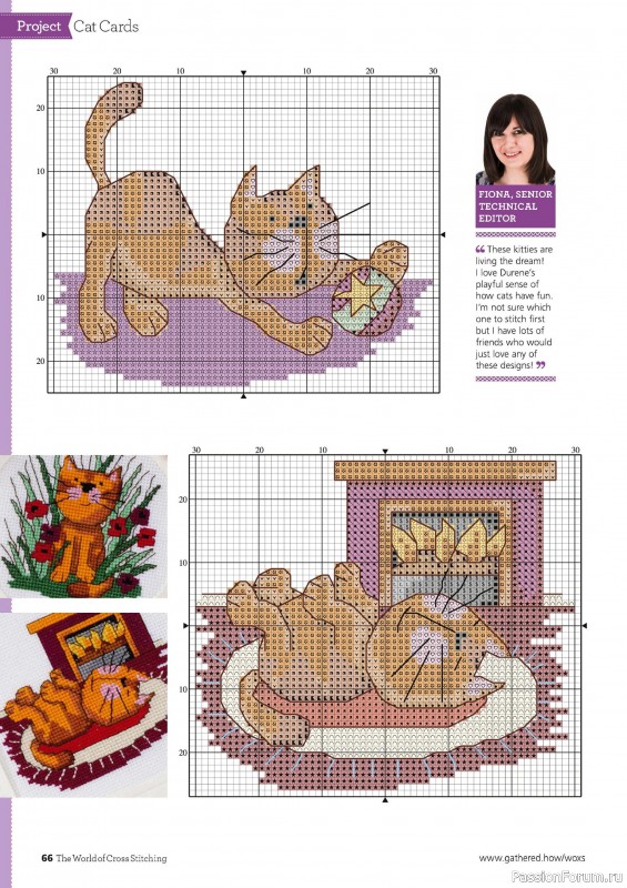 Коллекция вышивки в журнале «The World of Cross Stitching №352 2024»