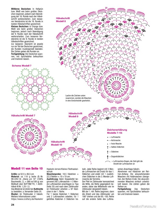 Вязаные проекты крючком в журнале « Hakeln Kreativ №3 2024»