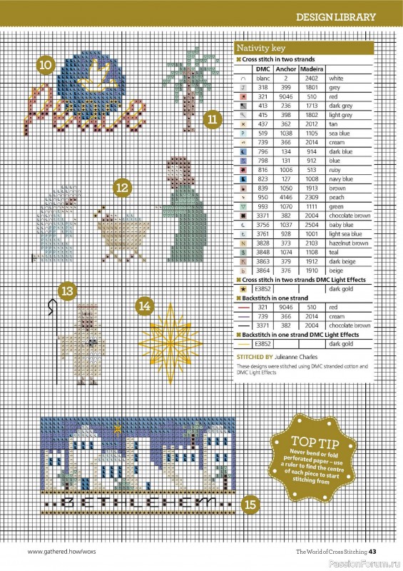 Коллекция вышивки в журнале «The World of Cross Stitching №352 2024»