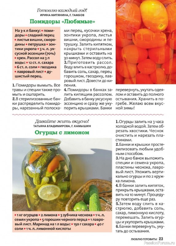 Коллекция кулинарных рецептов в журнале «Люблю готовить! Спецвыпуск №3 2025»