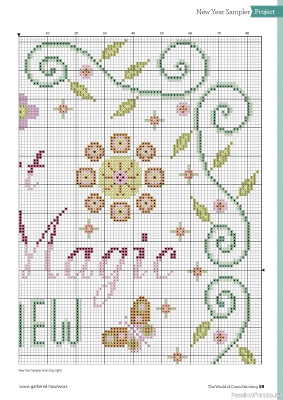 Коллекция вышивки в журнале «The World of Cross Stitching №341 2023»