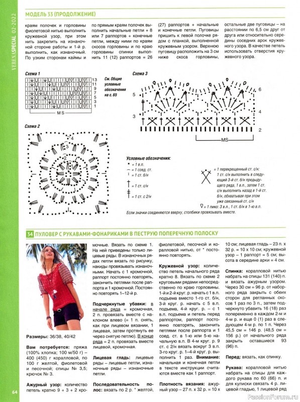 Вязаные модели в журнале «Verena. Модное вязание №2 2022»