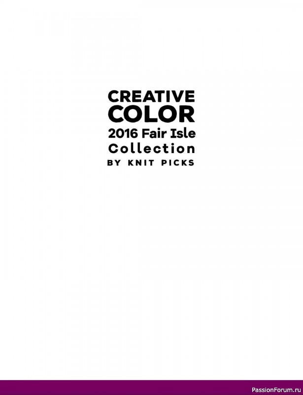 Вязаные проекты в книге «Creative Color: 2016 Fair Isle Collection»