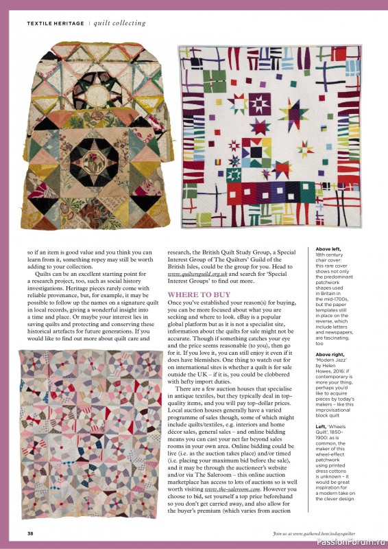 Коллекция проектов для рукодельниц в журнале «Todays Quilter №128 2025»