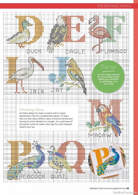 Коллекция вышивки в журнале «Cross Stitching Alphabet Collection 2022»