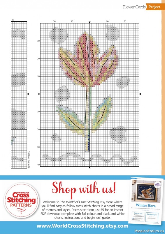 Коллекция вышивки в журнале «The World of Cross Stitching №331 2023»