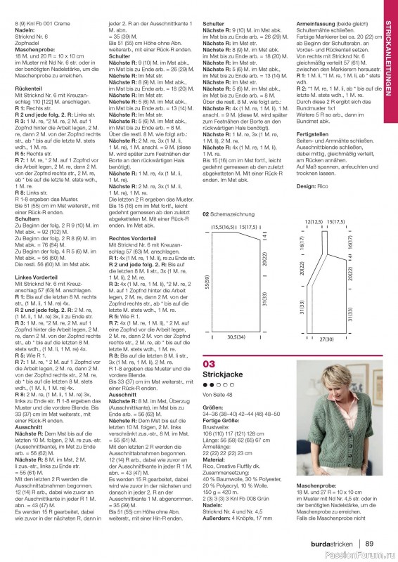Вязаные модели в журнале «Burda Stricken №3 2020»