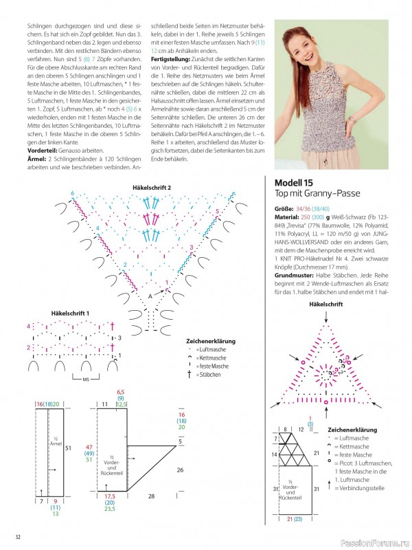 Вязаные модели в журнале «Meine Hakelmode Sonderheft MH063 2025»