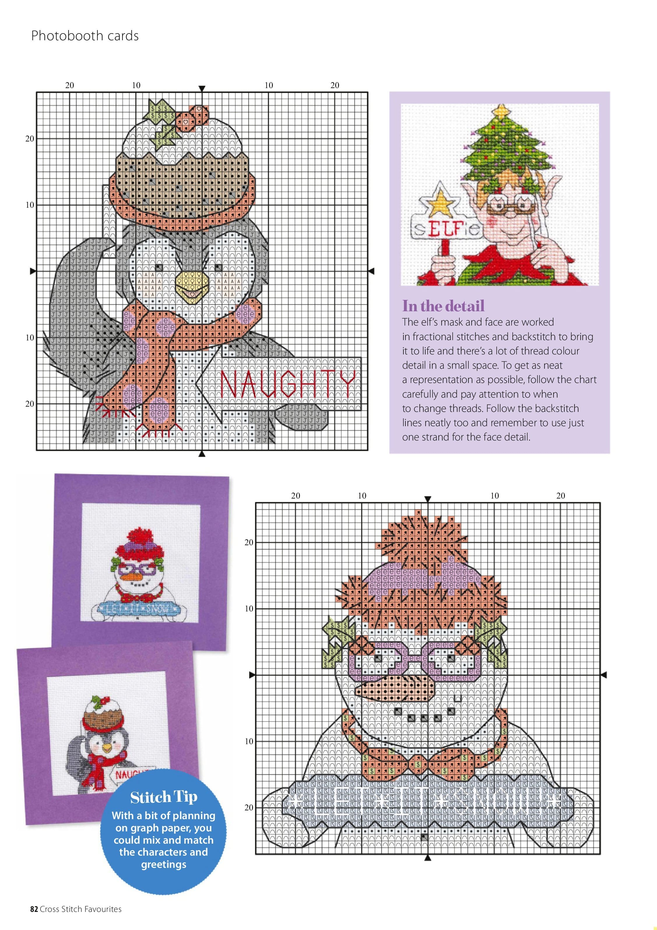 Коллекция вышивки в журнале «Cross Stitch Favourites Christmas 2023