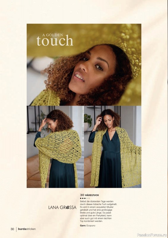 Вязаные модели в журнале «Burda Stricken №1 2021»