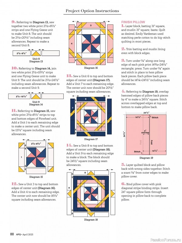 Коллекция проектов для рукодельниц в журнале «American Patchwork & Quilting №193 2025»