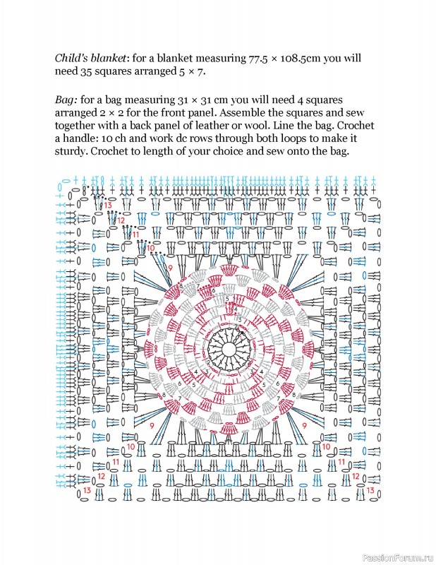 Вязаные проекты в книге «Crochet Squares»