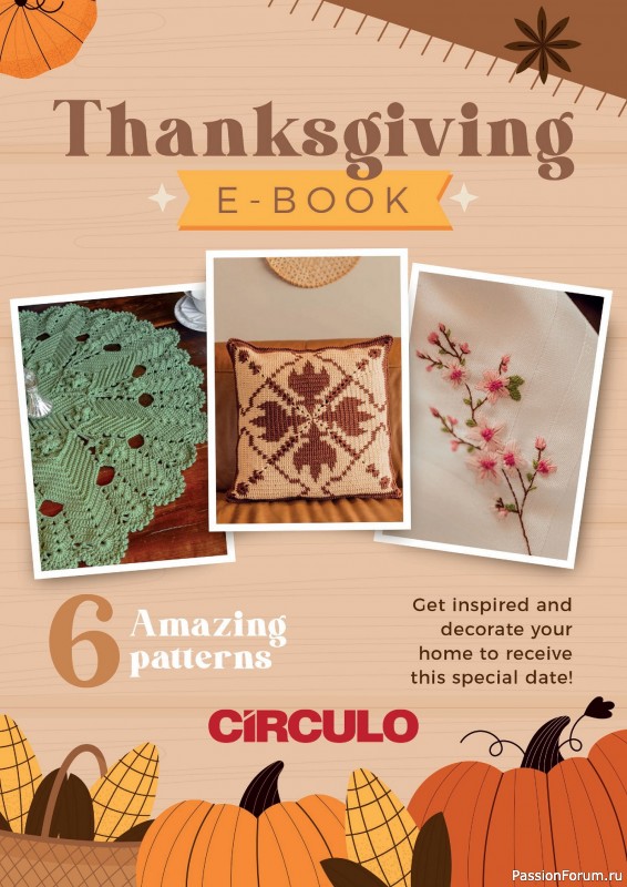 Вязаные проекты в книге «E-Book ThanksGiving»