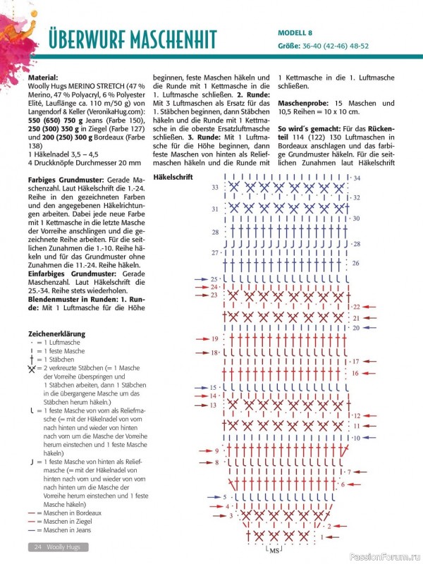 Вязаные модели в журнале «Woolly Hugs Maschenwelt №6 2022»