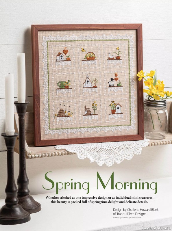 Коллекция вышивки в журнале «Just CrossStitch - Spring 2025»